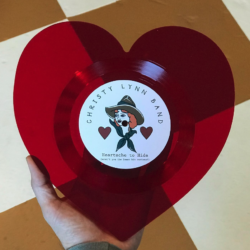 custom heart vinyl record
